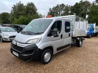 CITROEN RELAY 35 DOUBLE CAB TIPPER WITH CAGE 2.0 HDI BLUE *EURO 6!!! - 2039 - 1