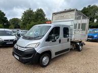 CITROEN RELAY 35 DOUBLE CAB TIPPER WITH CAGE 2.0 HDI BLUE *EURO 6!!! - 1880 - 1